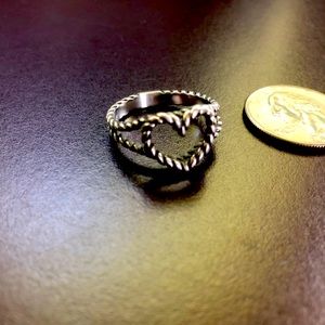 James Avery twisted heart ring